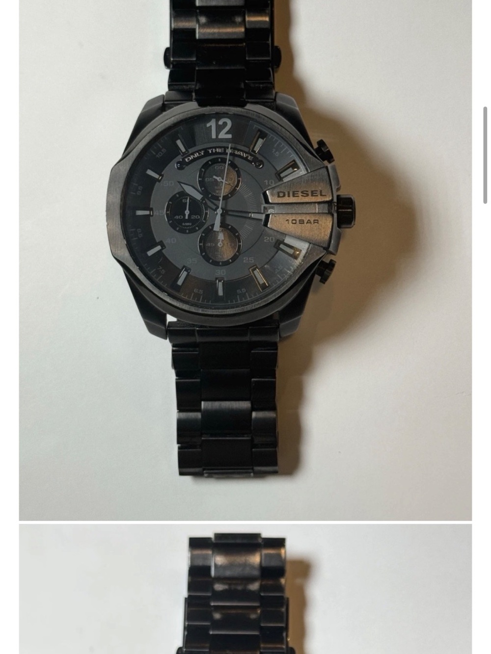 Diesel Men’s Oversized Chronograph Watch DZ4335 Black Ion-Plated Stainless Steel
